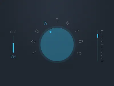 Audio UI Rebound android audio button rebound slider switch ui wheel