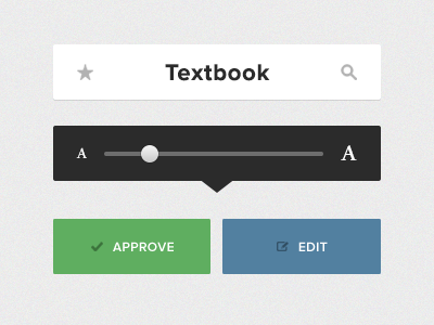 Reader Elements button elements flat minimal reader slider