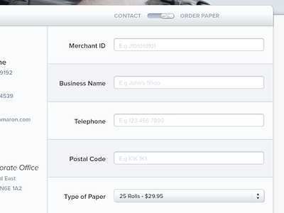 Toggle Form contact form select shiny toggle ui ux