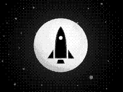 Rocket. bitmap moon pixels rocket space