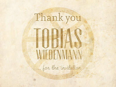 Thank you old paper thank you typography vintage