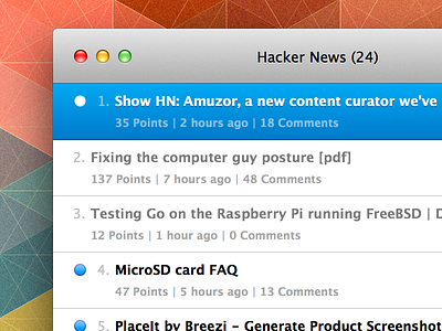 Hacker News for Mac Teaser hacker mac news osx teaser