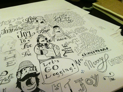 Doodles christmas doodles handdrawn sketches