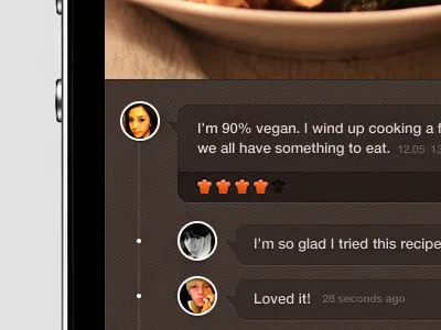 Cooking Recipe App cooking app icon design ios app ipad app iphone app recipe app ui design ui kit user interface design