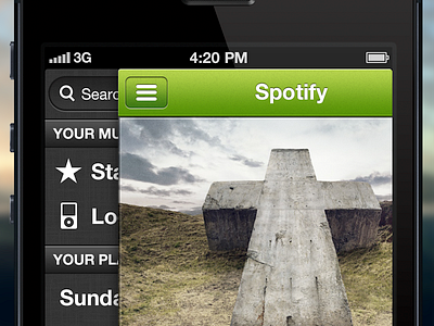 Spotify app ios iphone spotify ui