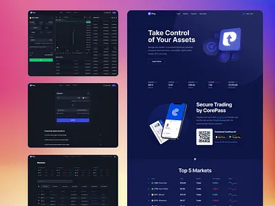 Ping Exchange – Redefining the Future of Crypto Trading app branding cry design graphic design illustration logo product typography ui ux vector