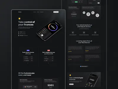 Five Cents Landing Page app design experience exploration ui ux web