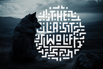 the last wolf font font design grunge font irish font