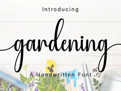 Gardening crafting font cute font handwritten monoline new font script script font valentine