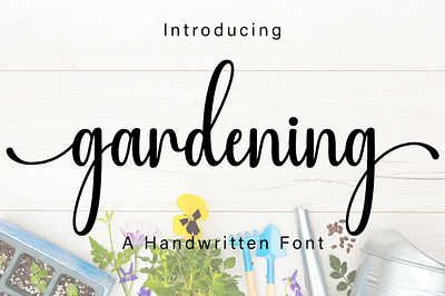 Gardening crafting font cute font handwritten monoline new font script script font valentine