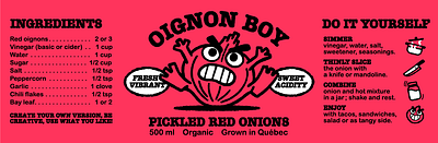 Packaging - Oignon Boy brandin design branding food packaging graphic design illustration onion packaging packaging design pickled onion pickles