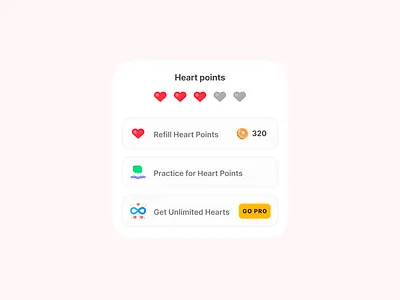Heart points academics animation coins dashboard design education figma heartpoints learning maths ui