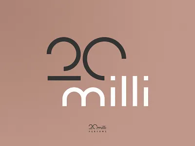 Design Logo «20 milli» perfume 20 2024 2025 aroma branding graphic design lines logo logomark logotype mark minimal minimalistic perfume smell store symbol знак лого логотип