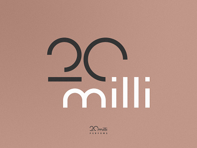 Design Logo «20 milli» perfume 20 2024 2025 aroma branding graphic design lines logo logomark logotype mark minimal minimalistic perfume smell store symbol знак лого логотип