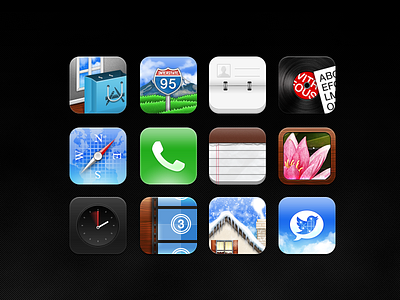 Vitreous HD chris mastersons theme iphone icons jailbreak isnt out yet lol upscale