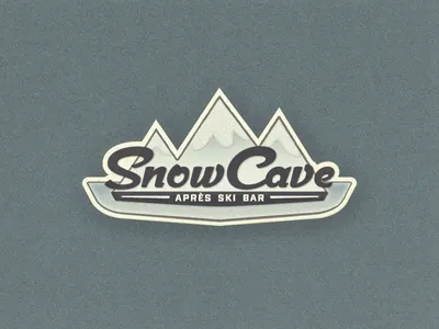 Snow Cave II ... lettering logotype retro sign typo typography vintage wood type wordmark