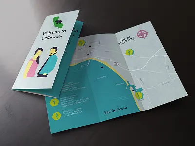 Destination Wedding Brochure brochure texture trifold vector