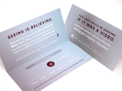 Figmints Video Mailer (Inside) b2b mailer motion play