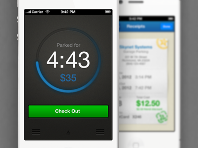 Parkspot Timer View app mobelux receipt timer