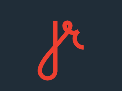 Initials Rebrand jr navy red type