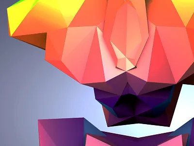 Low Poly Symmetry 3d 3d render 4d c4d cinema cinema 4d experiment low poly polygon symmetry