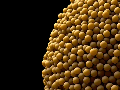 Untitled Organism 3d c4d cinema 4d cloner clones experiment organic spheres subsurface subsurface scattering