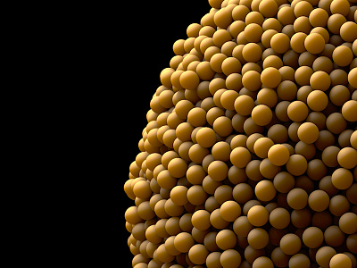 Untitled Organism 3d c4d cinema 4d cloner clones experiment organic spheres subsurface subsurface scattering
