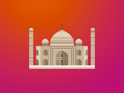 delhi delhi geometric illustration mahal taj taj mahal