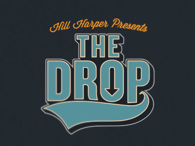 Drop Logo baseball logo retro television