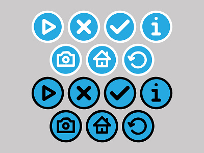 Icons application icon outline vector