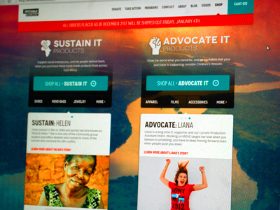 Invisible Children advocate buy invisible children non profit shop store sustain ui web