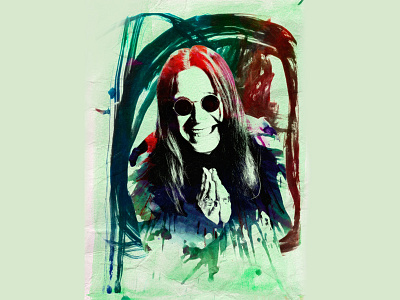 ozzy osbourne abstract digital drawing fine art graphic design illustration mixed media painting photo manipulation