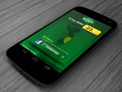 Activia BMI (body mass index) app mobile