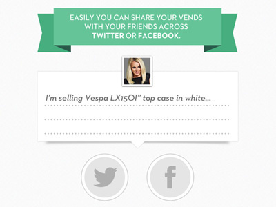 Vendly Publish Sharing facebook post publish share twitter vendly