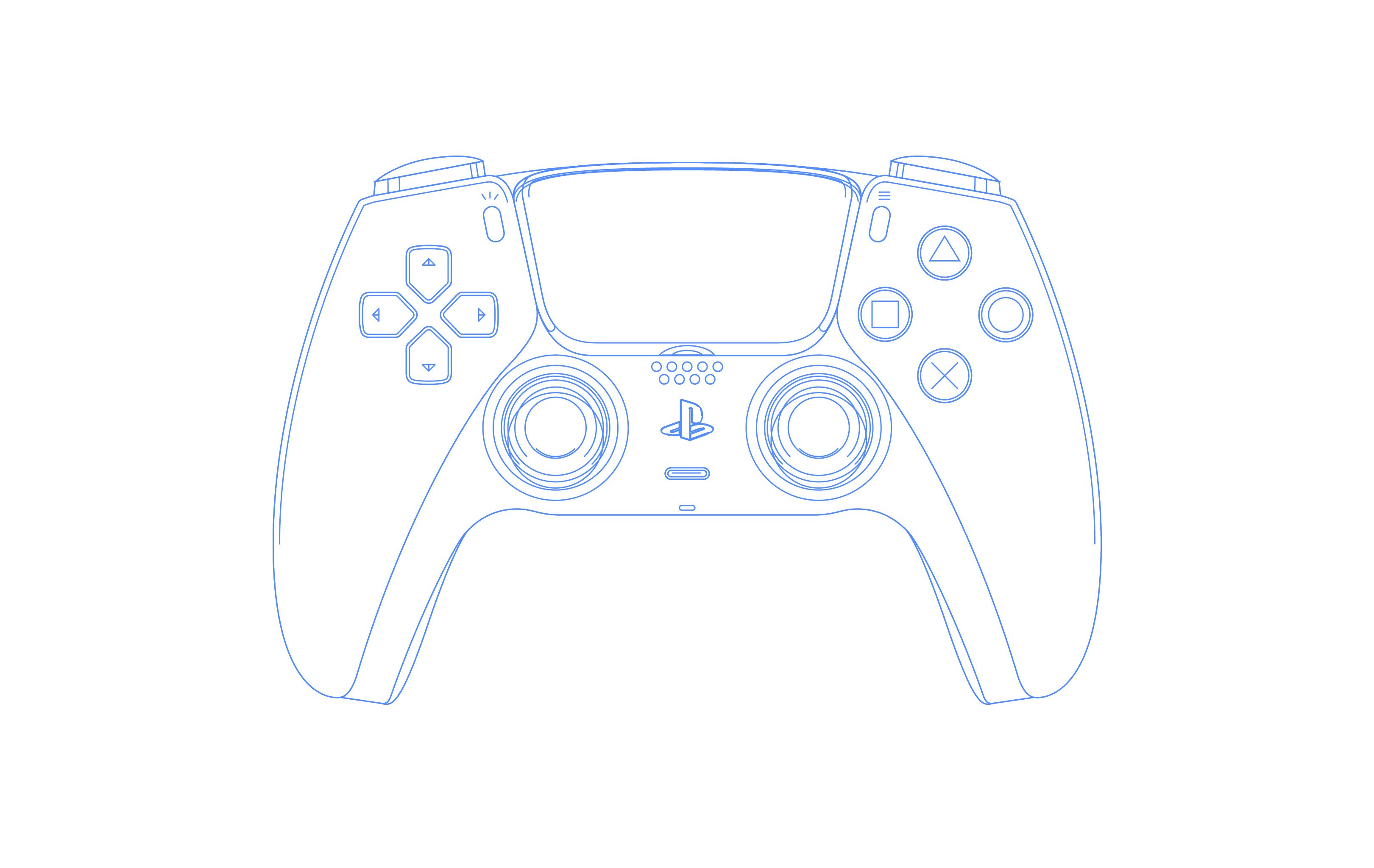 PS5Controller Vector Drawing by jumjum on Dribbble