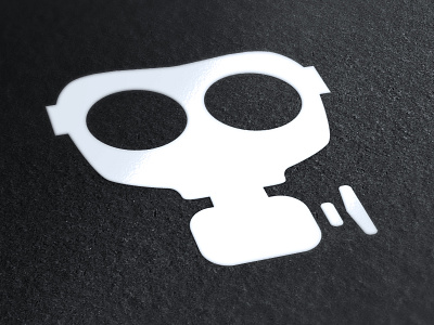 Gasmask Movie Camera Logo logo