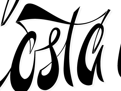 osta costa mesa lettering letters