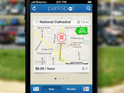 Parkspot ios iphone ui