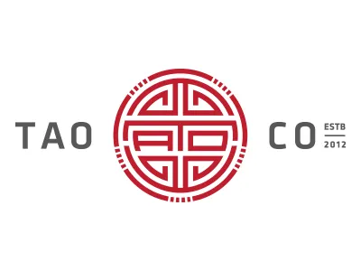 TAO ancient asia asian branding china chinese design identity logo pattern sans serif strokes symbol symbolic symetry tao traditional