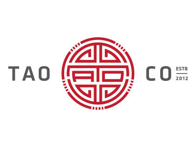 TAO ancient asia asian branding china chinese design identity logo pattern sans serif strokes symbol symbolic symetry tao traditional