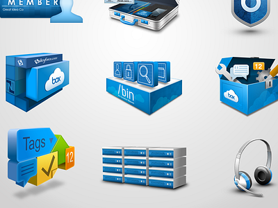 Box Icons box cloud design icons ui