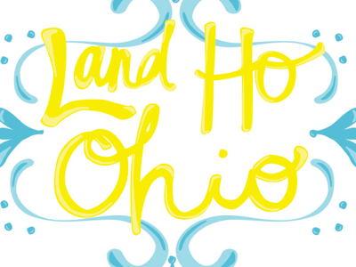 #LandHoOhio blog fun graphic handlettering hashtag illustrator ohio vector