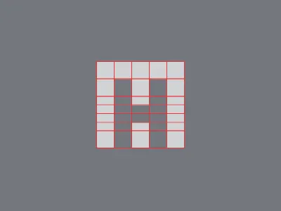 MH composition design grid icon logo mark monogram