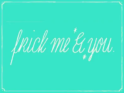 Some type frick retro script teal type typography