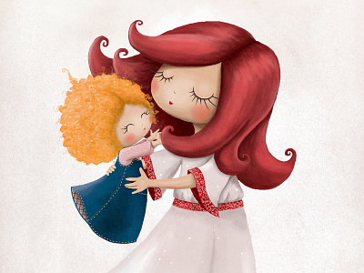 Love child children illustration mother people