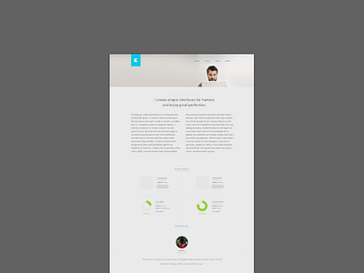 Profile css3 design grid html5 kerem mark bult minimal negative space papercraft profile responsive retina ui ux web