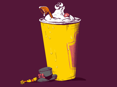 Frosty apparel funny illustration