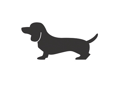 Daschund daschund dog icon vector