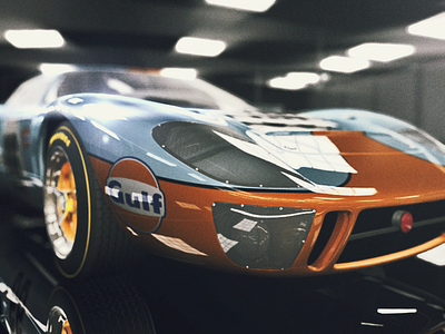 GT40 C 4d c4d car cinema ford gt40 racing render