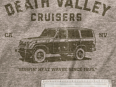 Death Valley Cruisers cruiser poster tee